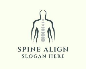 Chiropractor Spine Treatment logo design