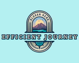 Mountain Lake Adventure logo design