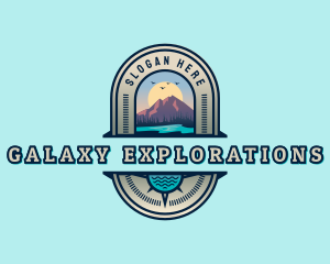 Mountain Lake Adventure logo design