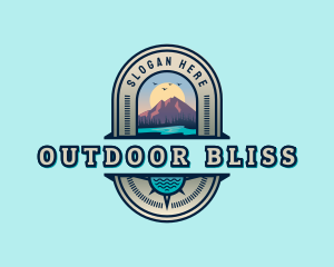 Mountain Lake Adventure logo design