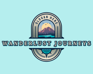 Mountain Lake Adventure logo design