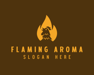 Flaming Roast Chicken logo
