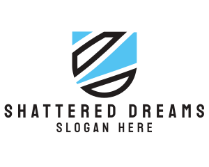 Modern Shattered Shield logo