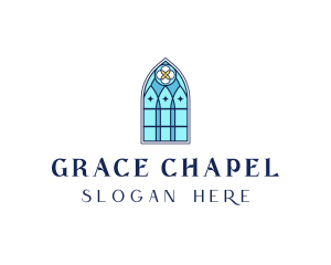 Cathedral Glass Window logo design