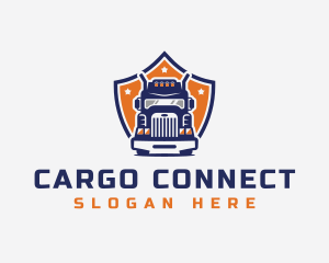 Forwarding Cargo Truck logo design