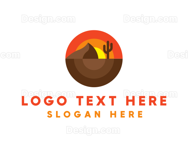 Modern Rounded Desert Logo