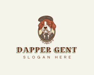Stylish Dapper Dog logo