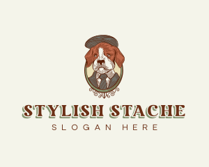 Stylish Dapper Dog logo design