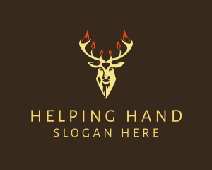 Rustic Stag Hipster Logo