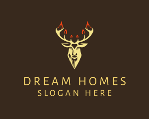 Rustic Stag Hipster logo