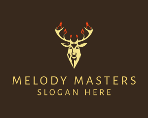 Rustic Stag Hipster logo