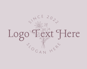 Floral Round Badge logo