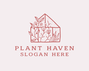 Botanical Greenhouse Plant  logo design