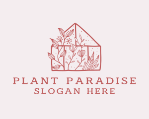 Botanical Greenhouse Plant  logo design