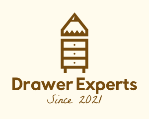 Pencil Dresser Cabinet logo design