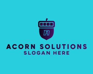 Acorn Digital Nut  logo design