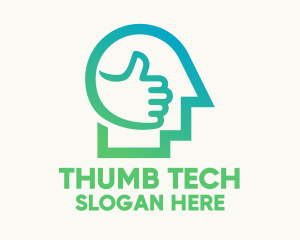 Thumbs Up Head logo design