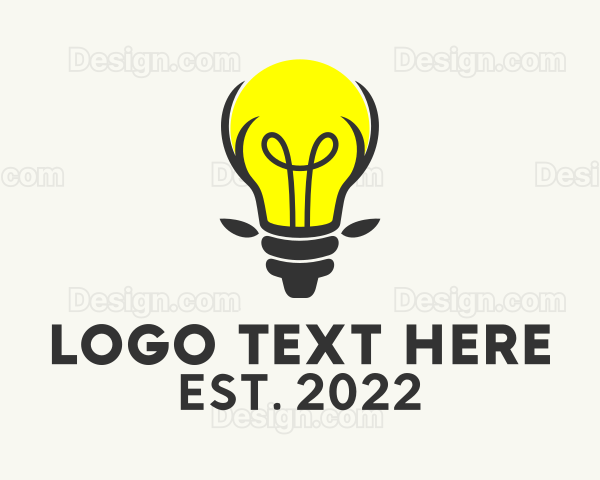 Reindeer Light Bulb Logo