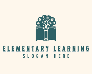 Book Tree Learning logo design