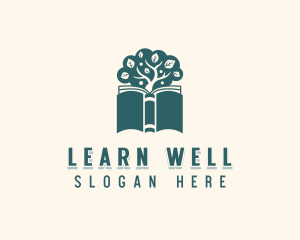 Book Tree Learning logo design