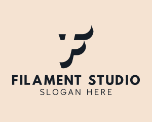 Modern Photography Studio Letter F logo design