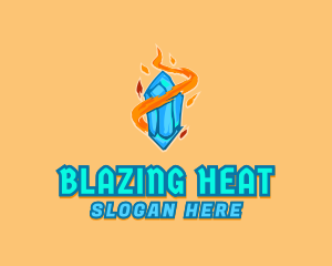 Flame Jewel Ice logo design