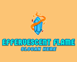 Flame Jewel Ice logo design