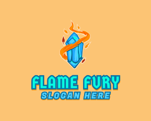 Flame Jewel Ice logo design