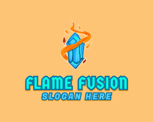 Flame Jewel Ice logo design