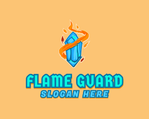 Flame Jewel Ice logo design