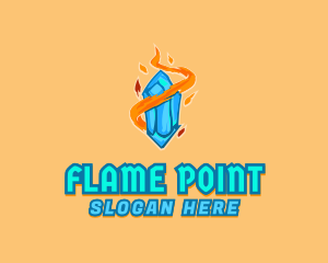 Flame Jewel Ice logo design