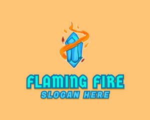 Flame Jewel Ice logo design