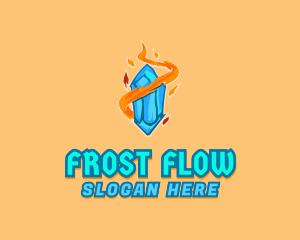 Flame Jewel Ice logo design