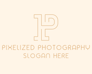 Minimalist Startup Business Letter P logo design