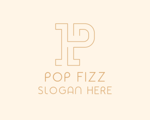 Minimalist Startup Business Letter P logo design