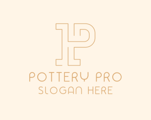 Minimalist Startup Business Letter P logo design