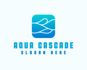 Wave Aqua Water logo design