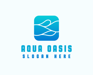 Wave Aqua Water logo design