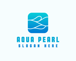 Wave Aqua Water logo design