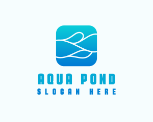 Wave Aqua Water logo design