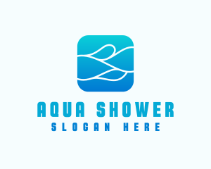 Wave Aqua Water logo design