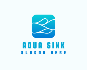 Wave Aqua Water logo design