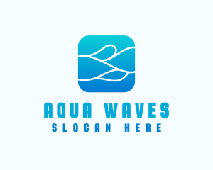 Wave Aqua Water logo design