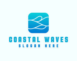 Wave Aqua Water logo design