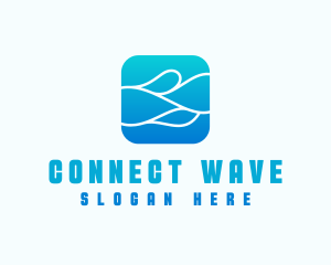 Wave Aqua Water logo design