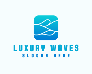 Wave Aqua Water logo design