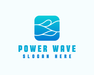 Wave Aqua Water logo design