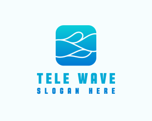 Wave Aqua Water logo design