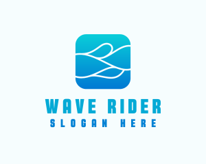 Wave Aqua Water logo design