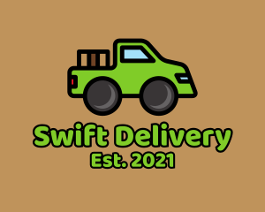 Delivery Pickup Truck logo design